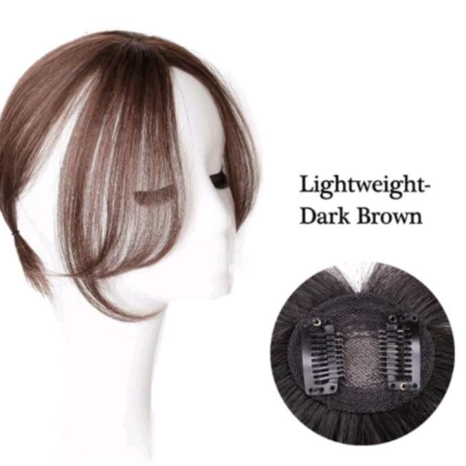 Promo Wig Rambut Palsu Belah Tengah Wig Silikon Batok  Penutup Botak Haircli