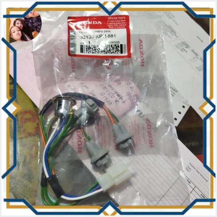[GIJ] FITTING LAMPU BOHLAM DEPAN KHARISMA KARISMA ORI AHM