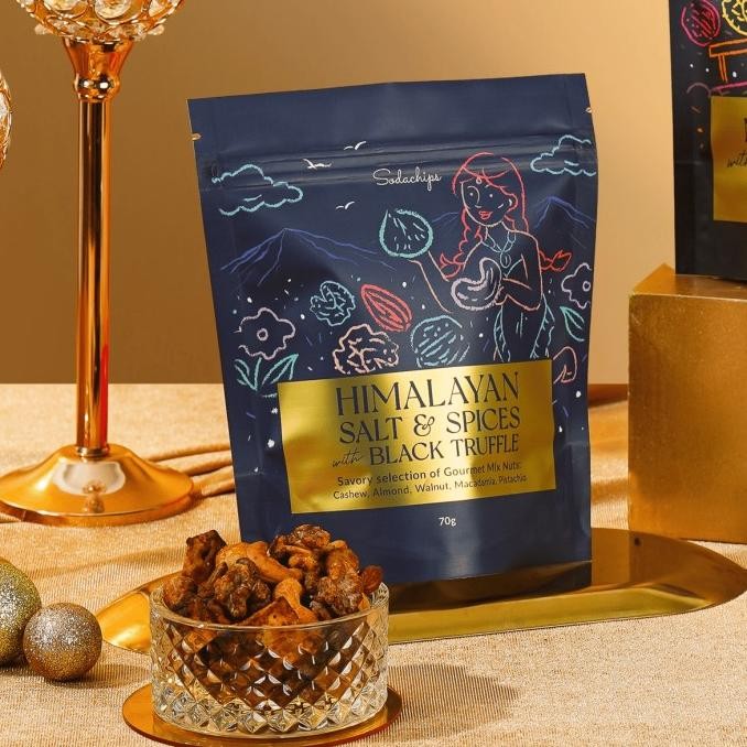 

Sodachips HIMALAYAN SALT & SPICES Black Truffle Mix Nuts Snack