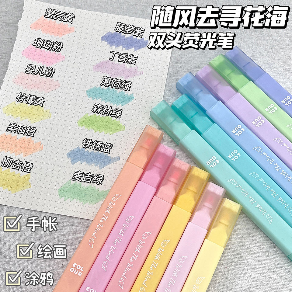 

Pena Marker Fluoresen Baru untuk Pelajar, Jurnal, Penyorotan, dan Penandaan