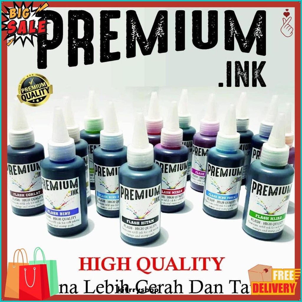 

Tinta Stempel Flash Otomatis 15 Varian Warna Kualitas Premium - Flash Ink Premium - Tinta Flash Refill Isi 100 Ml Flash Sale! Diskon Hingga 70%