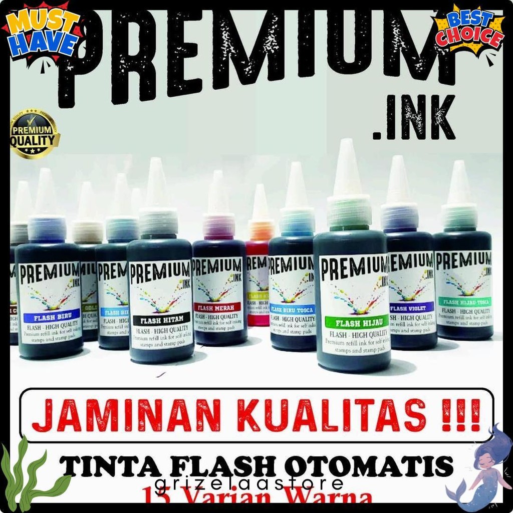 

Tinta Stempel Flash Otomatis 15 Varian Warna Kualitas Premium - Flash Ink Premium - Tinta Flash Refill Isi 100 Ml Flash Sale! Diskon Hingga 70%