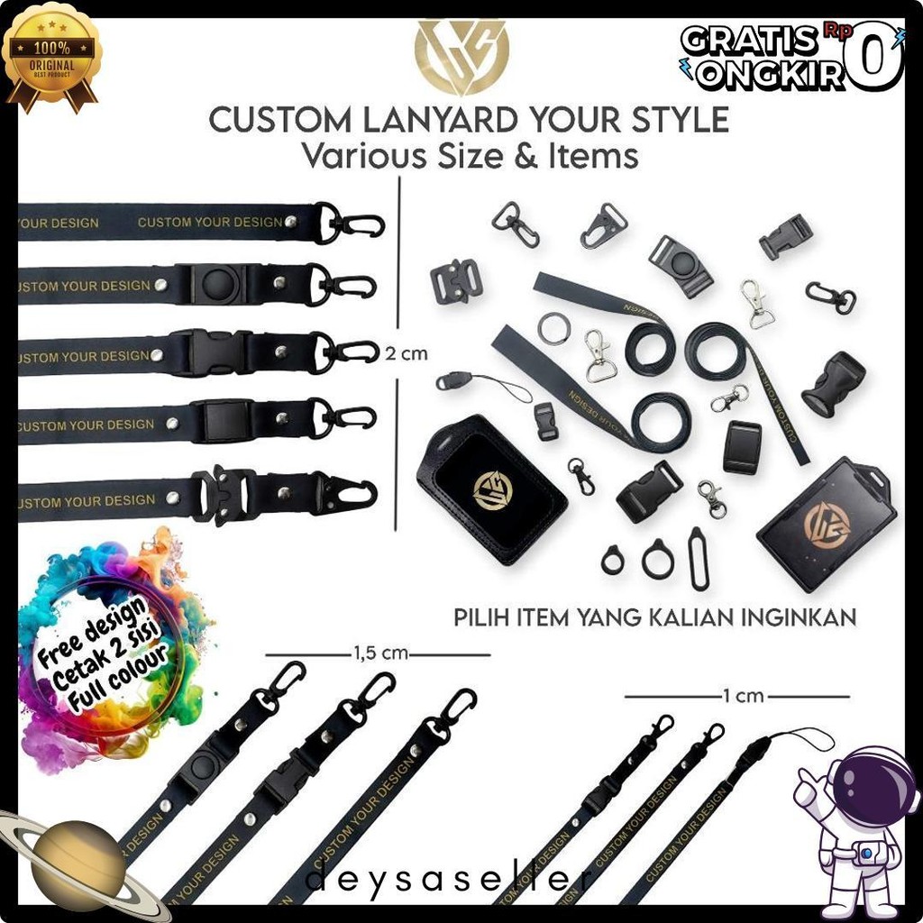 

Lanyard Craft Custom Nama Special Edition Circuit Board V2 Diskon