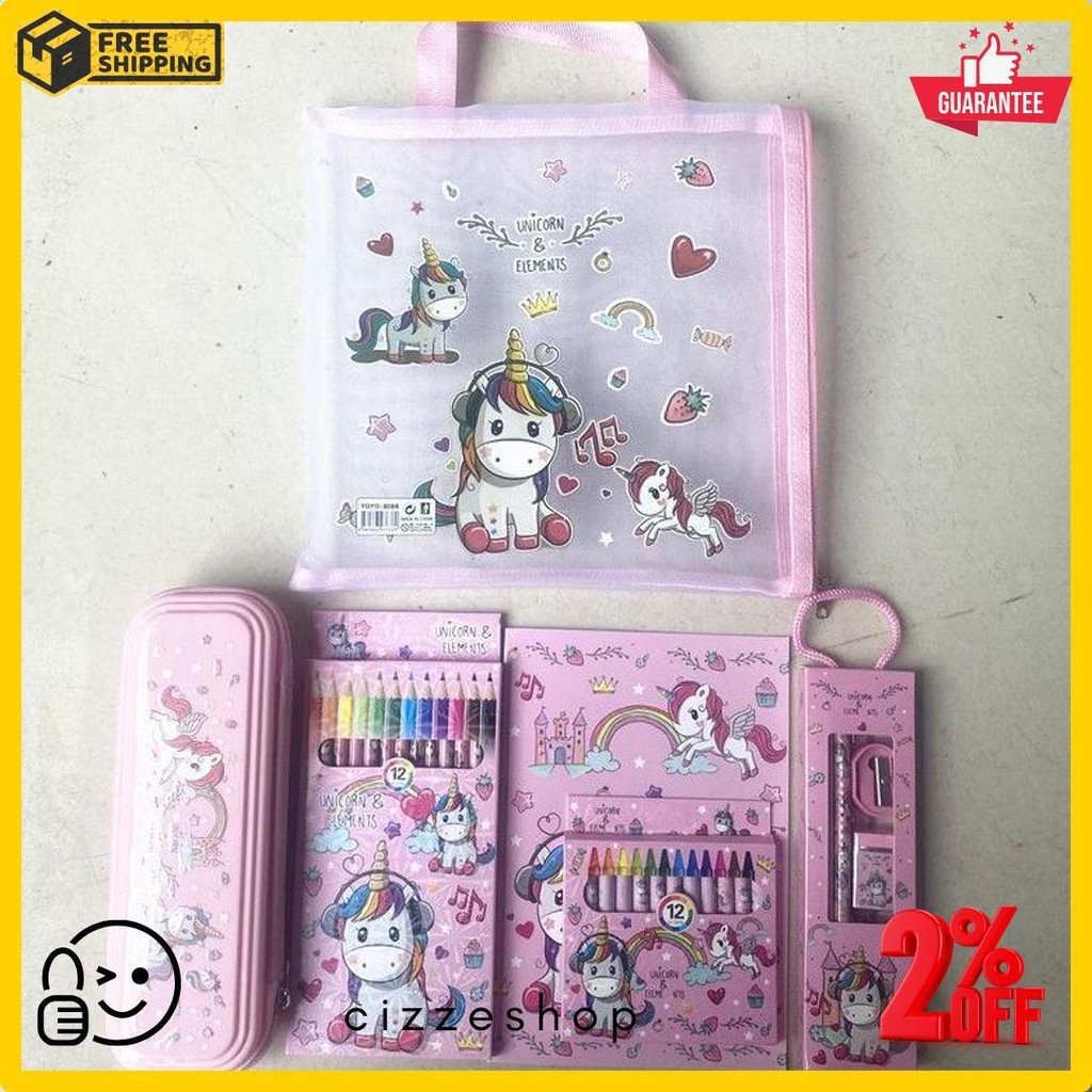 

[Serbalakuofficial](Ktps.11)Kotak Pensil Sett / Study Set Stationery Set Alat Tulis Sekolah Anak Set Atk Motif Terlengkap Dan Termurah