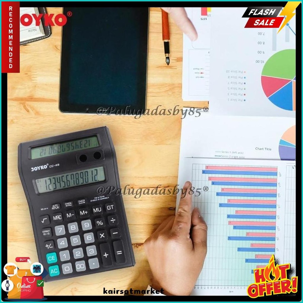 

Kalkulator Joyko Cc-49 12 Digits 2 Display (1 Biji) / Calculator Joyko Cc-49 / Joyko Cc 49 / Cc49 Flash Sale! Diskon Hingga 70%