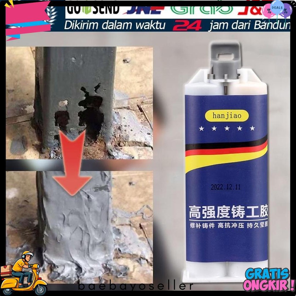 

100G Untuk Reparasi Mobil / Rumah (Lem Besi Kayu Kaca Plastik Karet Metal)Lem Perekat Super Pasta Perbaikan Metal Casting Glue Diskon Setengah Harga