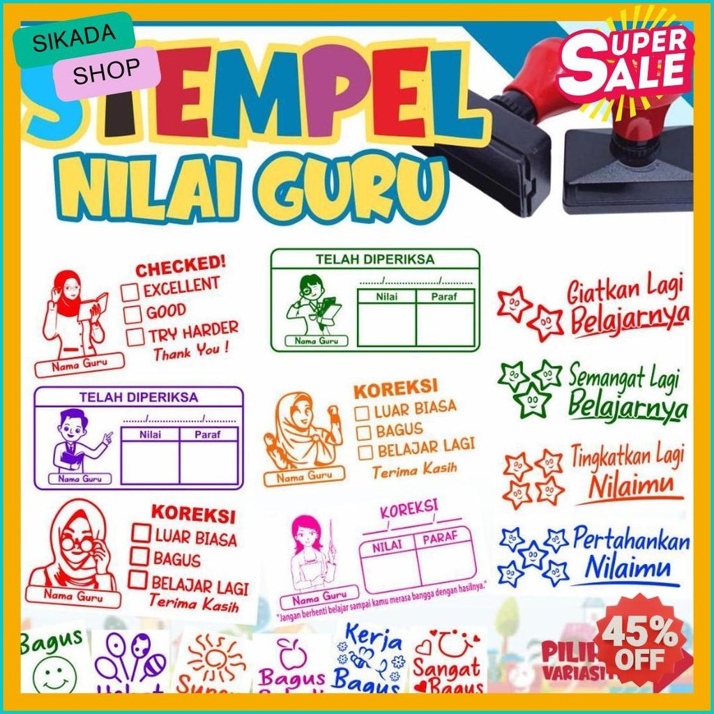 

Stempel Nilai Guru / Penilaian / Koreksi / Checked Terlaris! Produk Ini Banyak Dicari