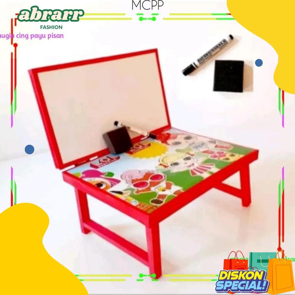 

Meja Belajar Anak Plus Papan Tulis Lipat Karakter Anak Minimalis Gratis Spidol Dan Penghapus Terlaris! Produk Ini Banyak Dicari