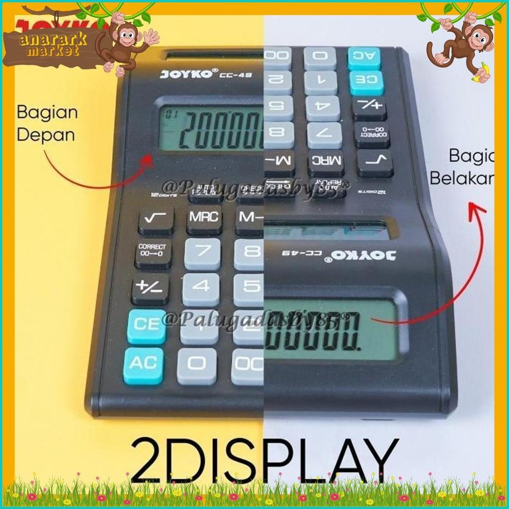 

Kalkulator Joyko Cc-49 12 Digits 2 Display (1 Biji) / Calculator Joyko Cc-49 / Joyko Cc 49 / Cc49 Diskon