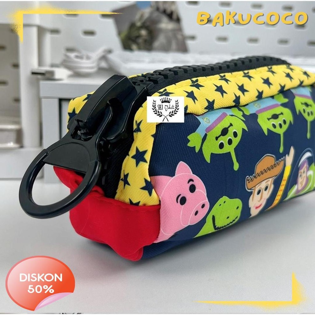 

Tempat Pensil Kotak Pensil Softcase Kanvas Toy Story Sanrio My Melody Pochacco Resleting Besar Diskon