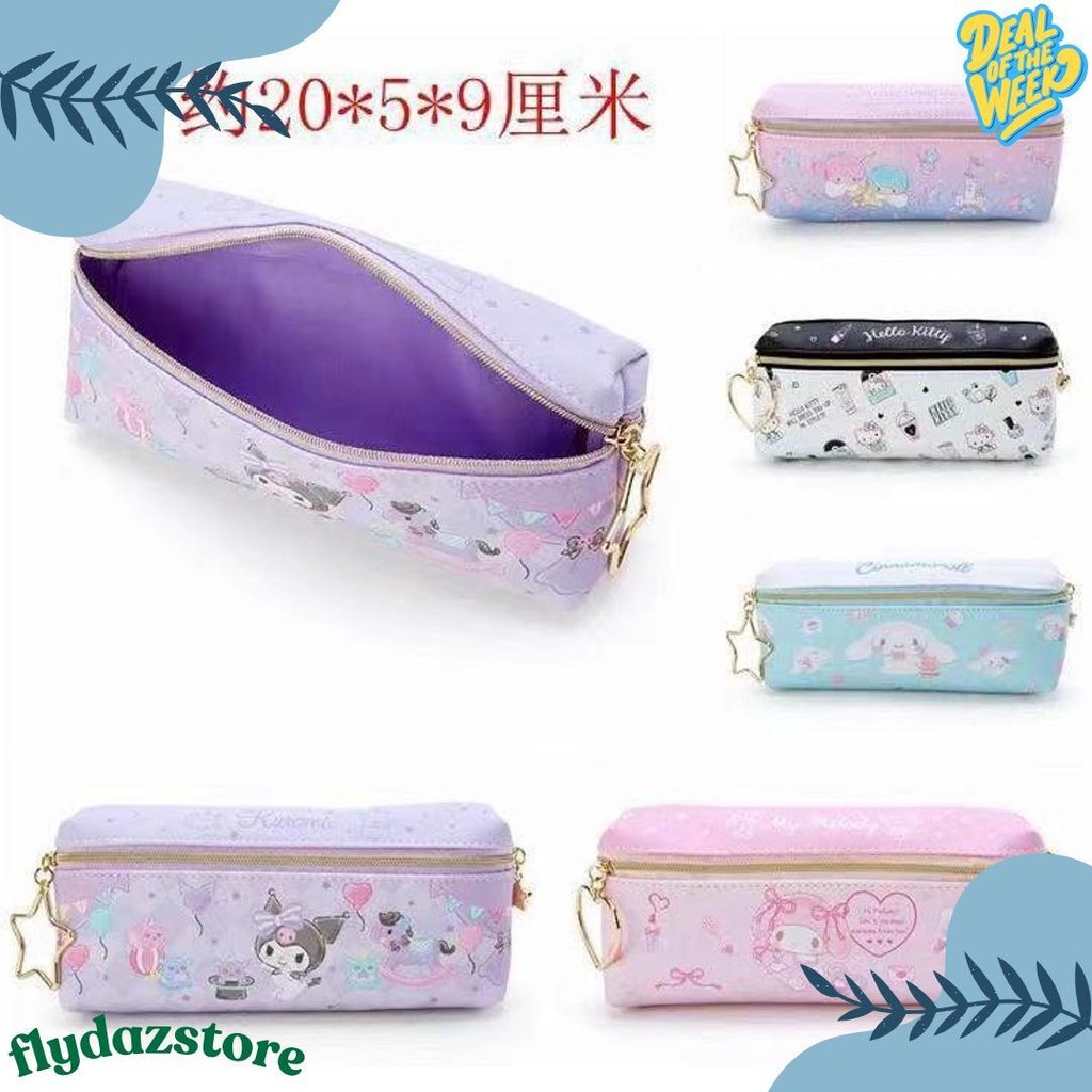 

Tempat Pensil Terbaru 2 Sisi / Kotak Pensil Sanrio Terbaru /Pencil Case Cinnamoroll Kueomi Melody 2 Sekat Terlaris! Produk Ini Banyak Dicari