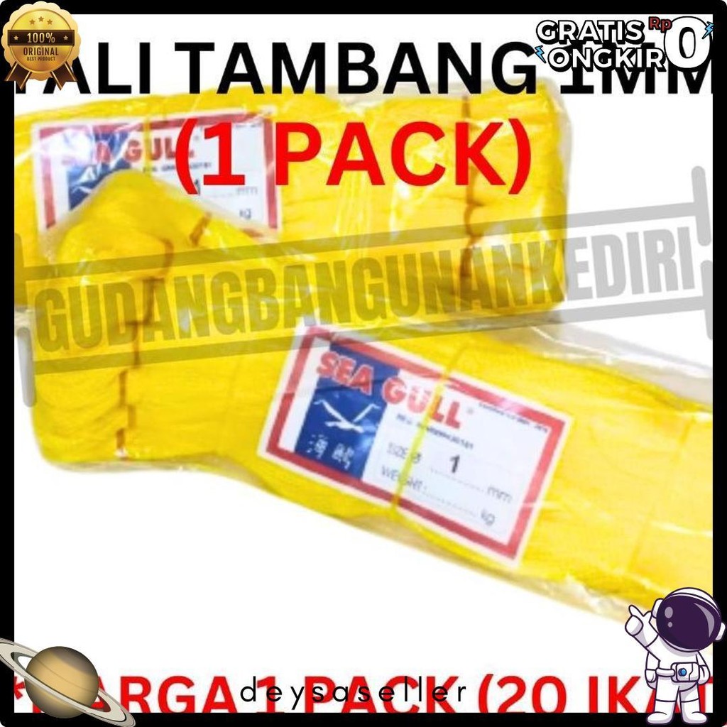 

[1 Pack] Tali Tambang 1Mm 1 Pack 20Pcs Ikat / Tali Tampar 1Mm / Tampar Plastik Buat Pasang Keramik / Benang Pondasi Rumah Seagull Sea Gull 20 Ikat 1 Pack 1Pack Diskon Setengah Harga