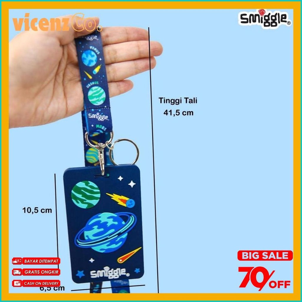 

Smiggle Bag Tag Card Holder Dengan Tali Lanyard Diskon
