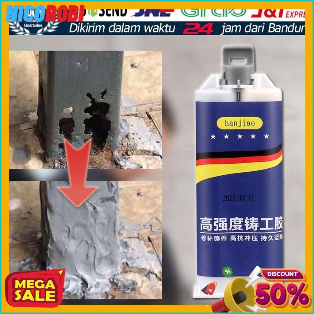 

100G Untuk Reparasi Mobil / Rumah (Lem Besi Kayu Kaca Plastik Karet Metal)Lem Perekat Super Pasta Perbaikan Metal Casting Glue Diskon Setengah Harga