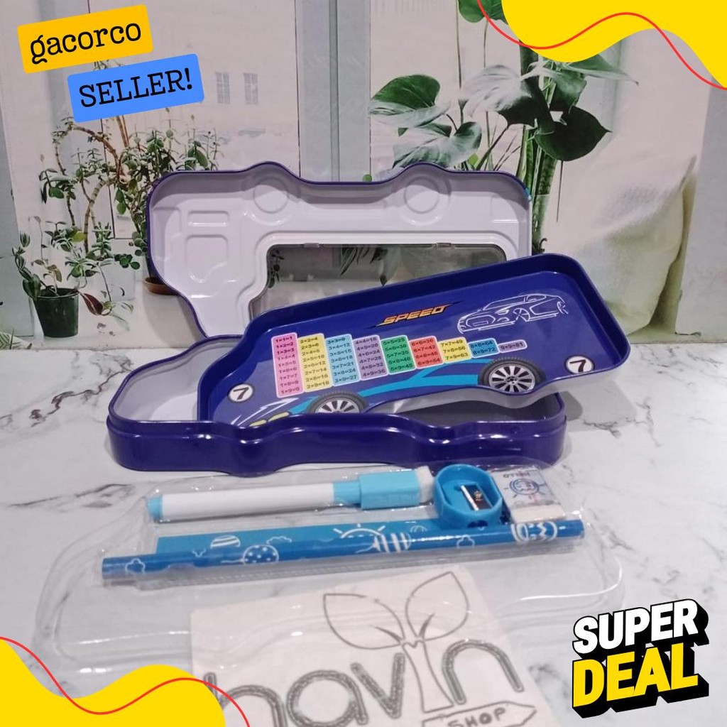 

Kotak Pensil Bahan Kaleng Model Truk Besar Pencil Case Tempat Pensil Diskon Setengah Harga