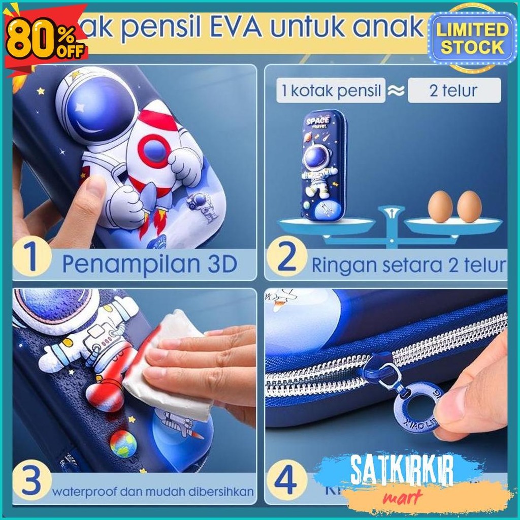 

Hoptech- Aimilo Tempat Pensil 3D Anak Kartun Stationery Kotak Pensil Alat Tulis Perlengkapan Sekolah Diskon