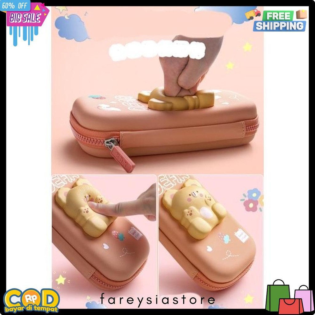 

Kotak Pensil 3D Squishy Tempat Pensil Hardcase Waterproof Pencil Case Anak Lucu 2 Tingkat 2 Lapis Diskon