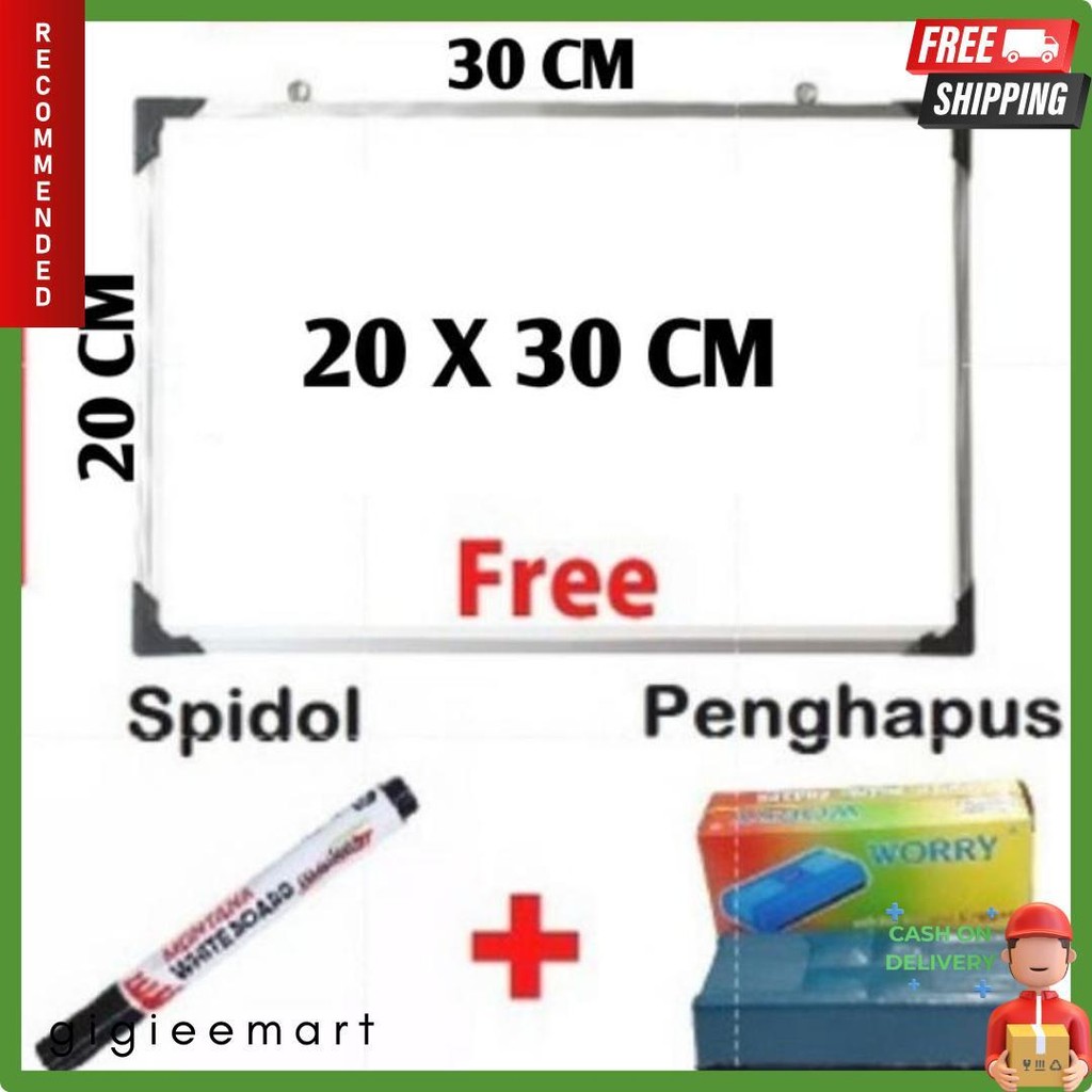 

Papan Tulis Whiteboard 40 X 60 Cm Gratis Spidol Dan Penghapus List Alumunium Terlaris Flash Sale! Diskon Hingga 70%