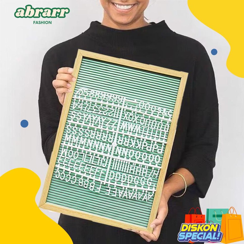 

Letter Board Baby Include Huruf/ Felt Letter Board Set / Letter Board/Papan Nama Bayi /Papan Menu / Dekorasi Rumah Viral 30*40 Cm Diskon