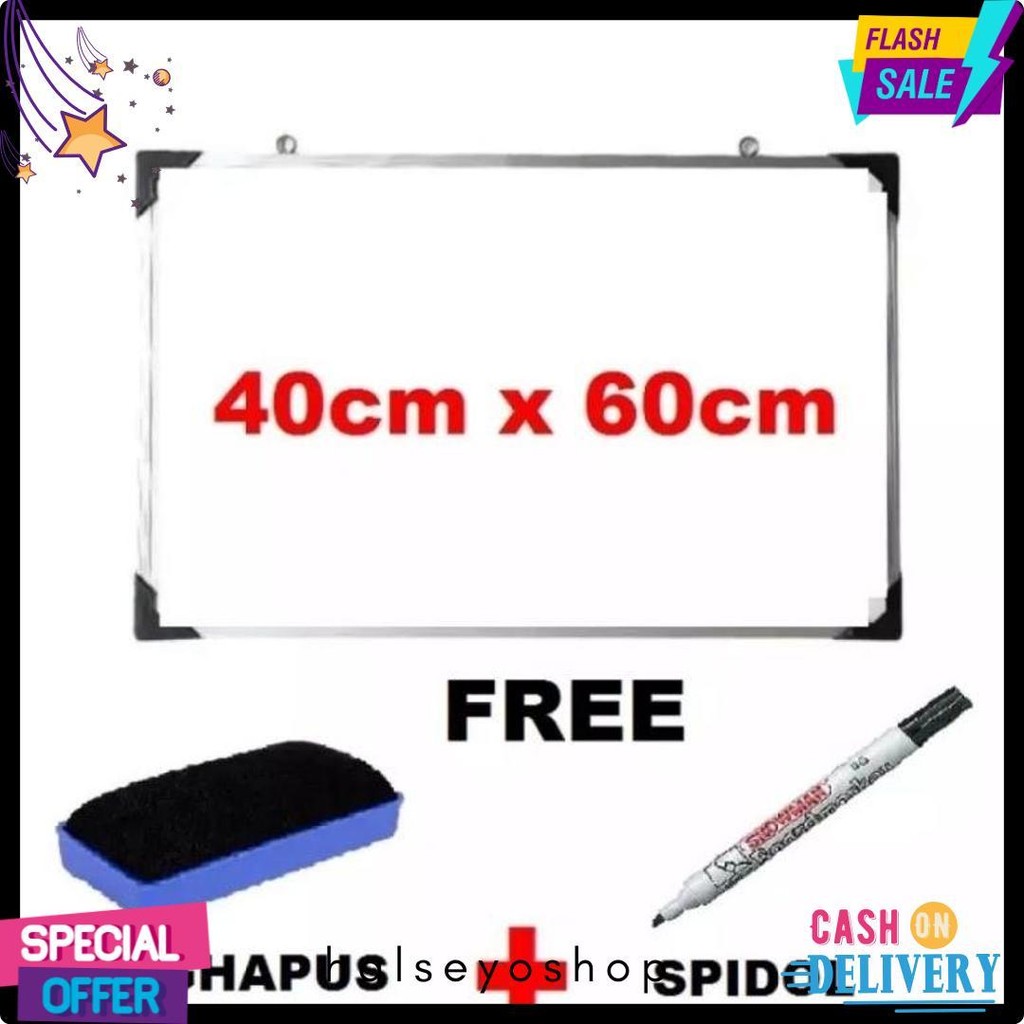 

Papan Tulis Whiteboard 40 X 60 Cm Gratis Spidol Dan Penghapus List Alumunium Terlaris Terlaris! Produk Ini Banyak Dicari