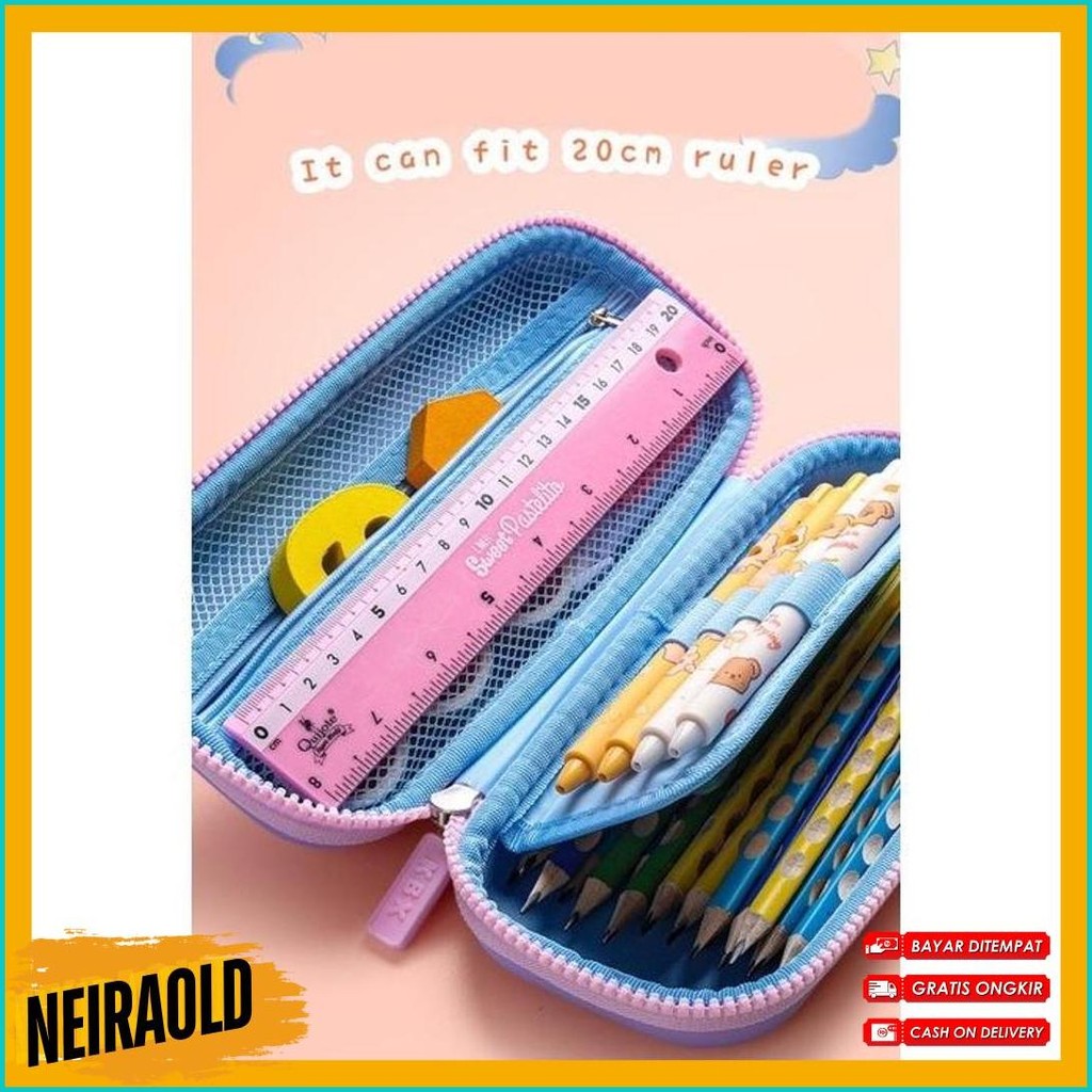 

Kotak Pensil 3D Squishy Tempat Pensil Hardcase Waterproof Pencil Case Anak Lucu 2 Tingkat 2 Lapis Diskon Setengah Harga