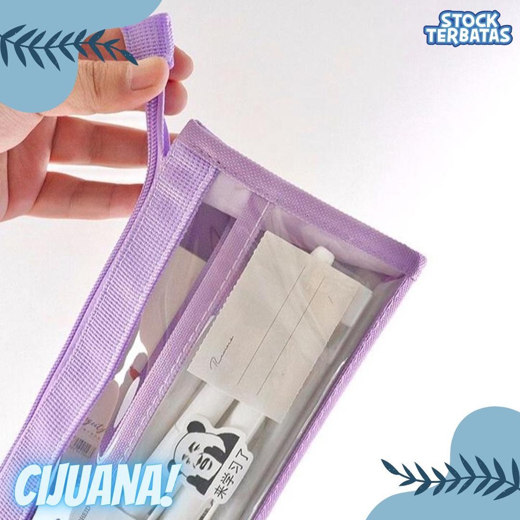 

[Miloli] Kotak Pensil Lechengcai Tempat Pena Kosmetik Kapasitas Besar Pvc Transparant Stationery - F0209 Flash Sale! Diskon Hingga 70%