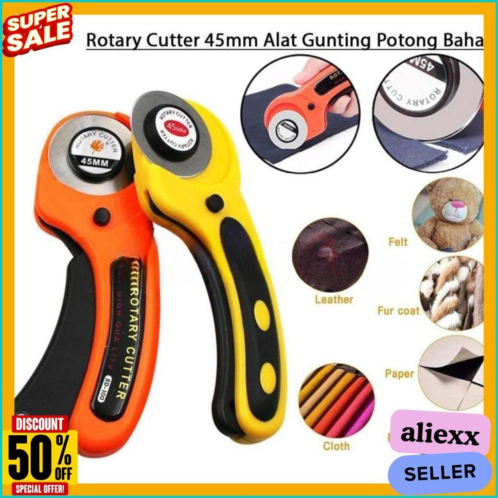 

Rotary Cutter 45Mm / Refill Cutter/ Alat Gunting Potong Bahan Kain Alat Potong Diskon
