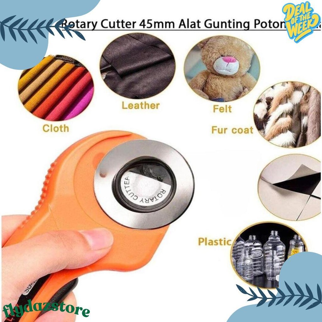 

Rotary Cutter 45Mm / Refill Cutter/ Alat Gunting Potong Bahan Kain Alat Potong Flash Sale! Diskon Hingga 70%