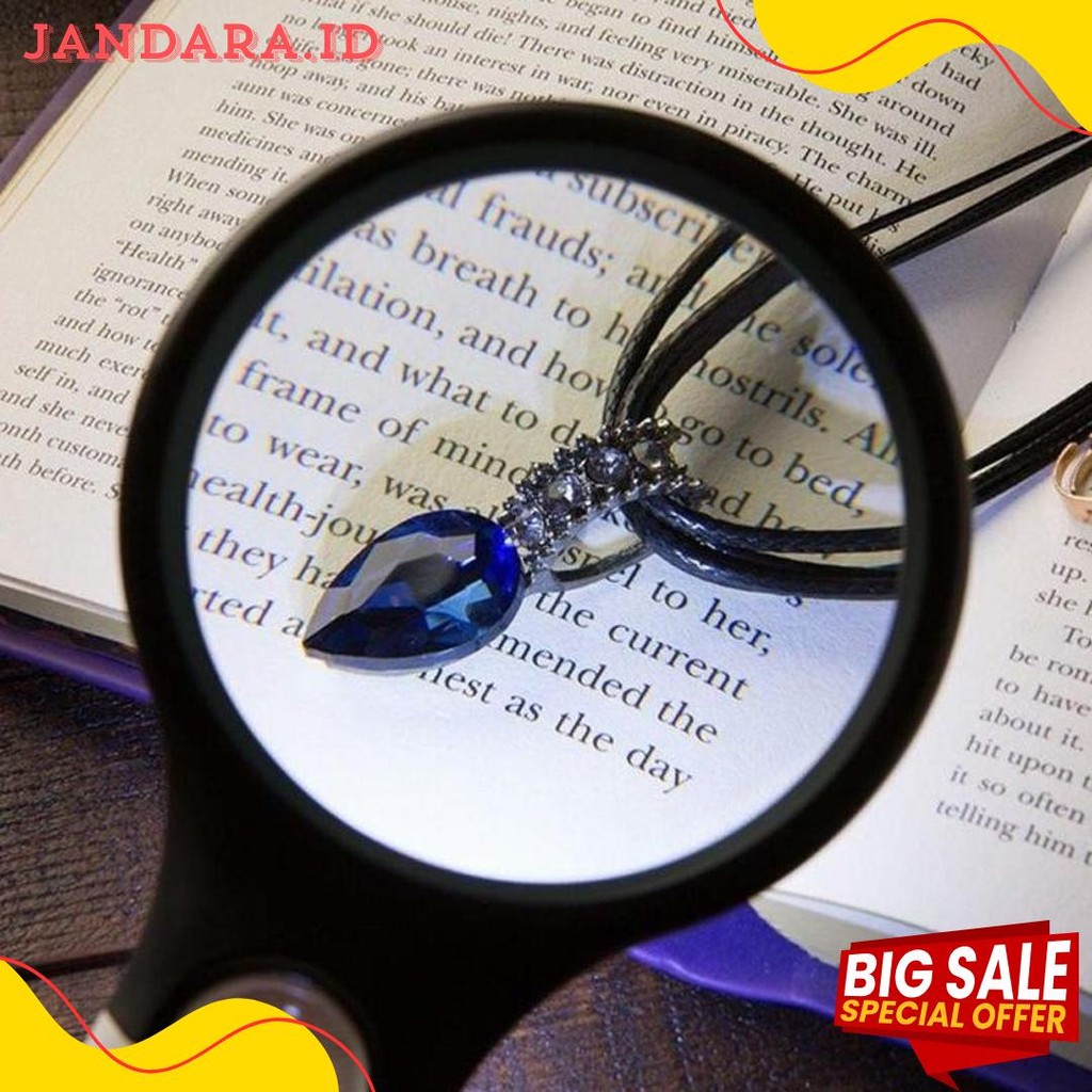 

2 In1 Lampu Kaca Pembesar Led Membaca Magnifying Glass Dengan Lampu Diskon Setengah Harga