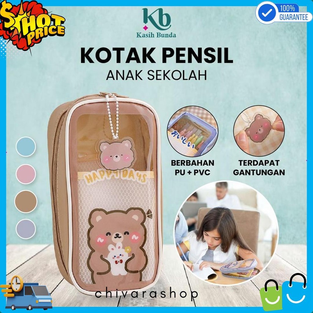 

Pencil Case Tempat Pensil Anak Transparan Motif Kartun Korean Style / Tempat Alat Tulis Perlengkapan Sekolah Multifungsi/TempatPulpen Bunda A61 Terlaris! Produk Ini Banyak Dicari