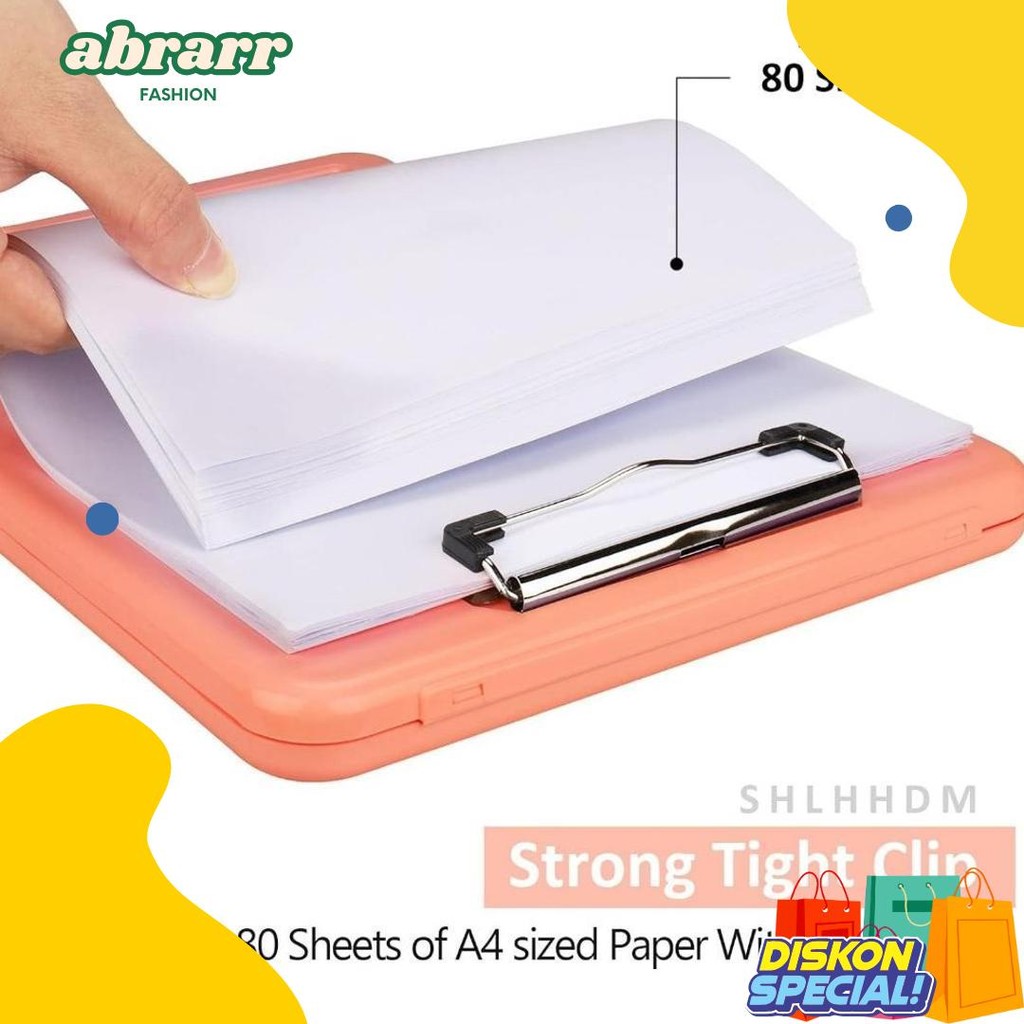 

Clipboard + Storage Alas Papan Ujian / Papan Jalan 2In1 / Clipboard 2 In 1 / Clip Board A4 Terlengkap Dan Termurah