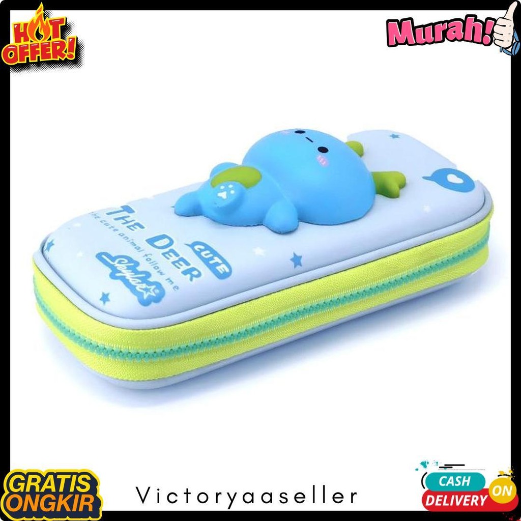 

Tempat Pensil 3D Squishy Anak Sekolah Bahan Eva Kotak Alat Tulis Timbul Hardcase Diskon Setengah Harga