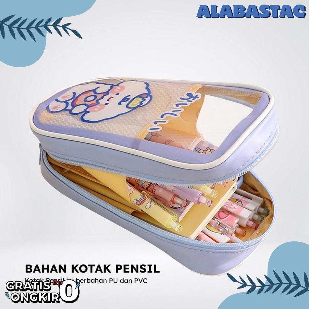 

Pencil Case Tempat Pensil Anak Transparan Motif Kartun Korean Style / Tempat Alat Tulis Perlengkapan Sekolah Multifungsi/TempatPulpen Bunda A61 Diskon Setengah Harga
