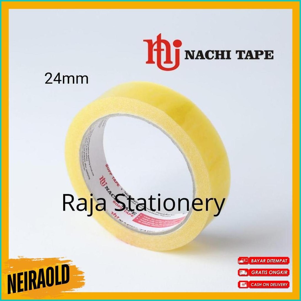 

Nachi Stationery Tape 12Mm 24Mm Selotip Solatip Lakban Solasi Isolasi Nachi [1 Box] Terlengkap Dan Termurah