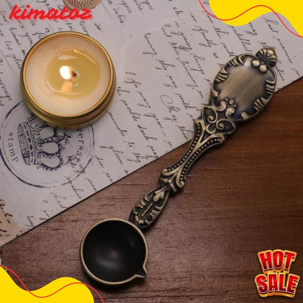 

Sendok Wax Seal Vintage Retro Spoon | Vintage Hard Bronze Spoon / Sendok Hias Peleleh Seal Wax Terlengkap Dan Termurah