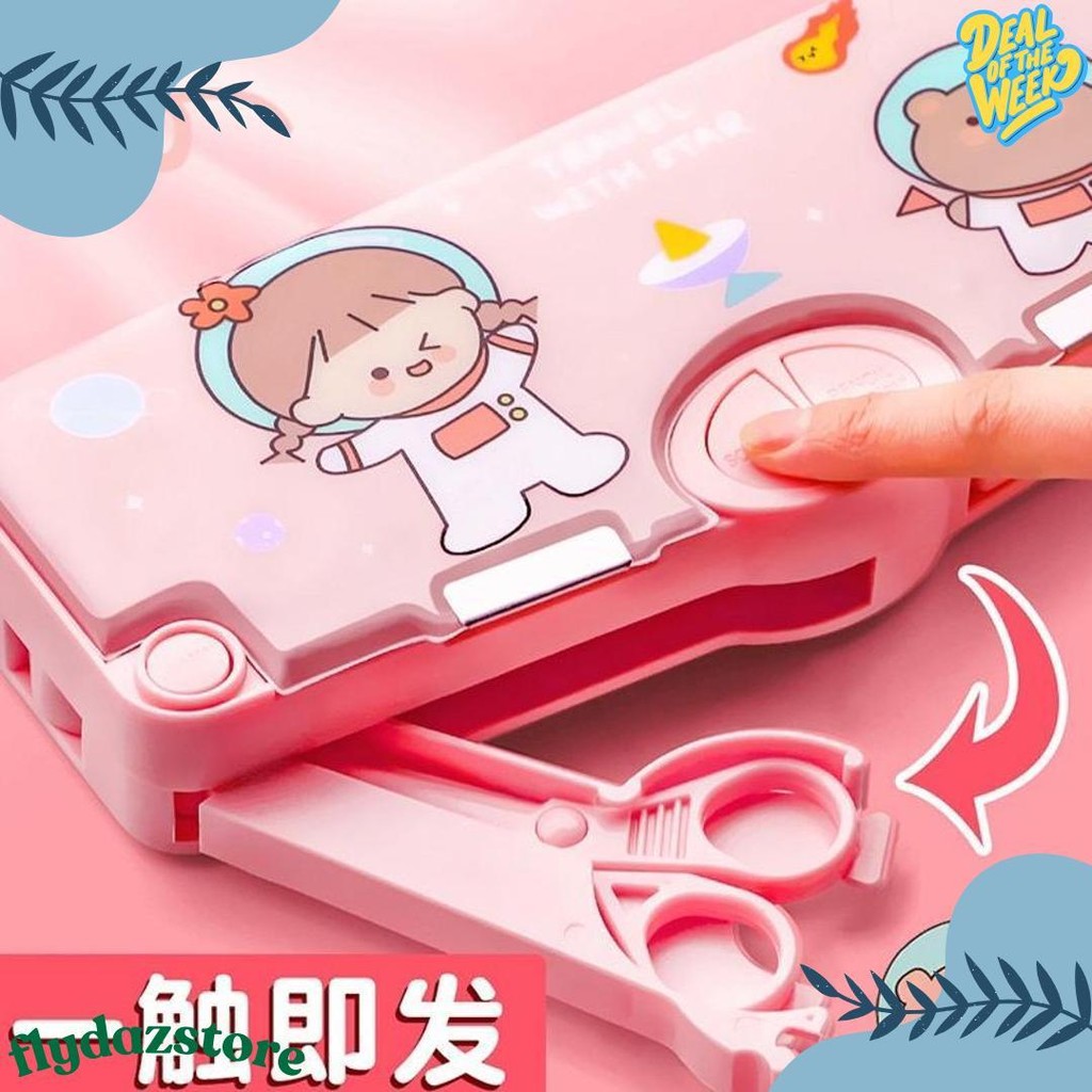 

Kotak Pensil Multifungsi Lengkap Peruncing Gunting Isolasi Penghapus Penggaris Flash Sale! Diskon Hingga 70%