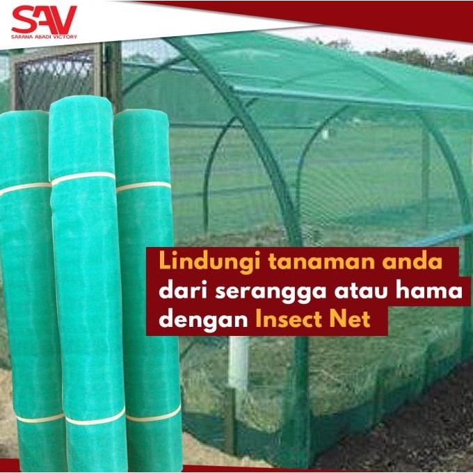BEBAS ONGKIR - insect net, jaring tanaman, jaring green house, safety net murah