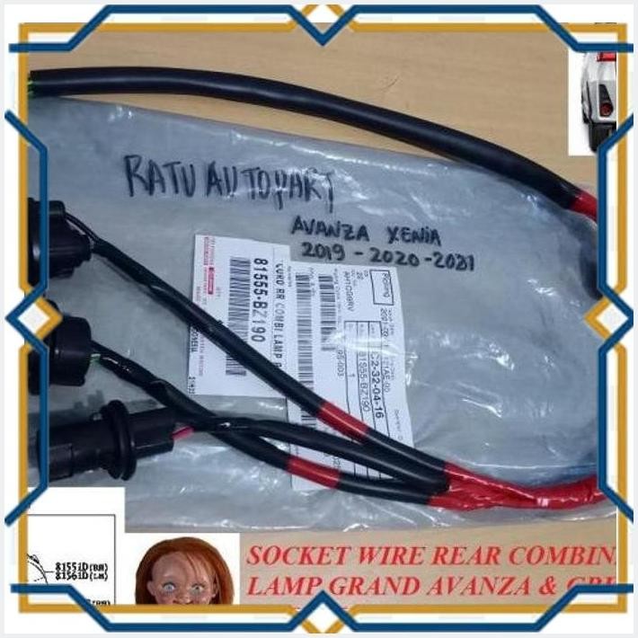 [RAT] SOCKET KABEL LAMPU STOP BELAKANG GRAND AVANZA XENIA VELOZ
