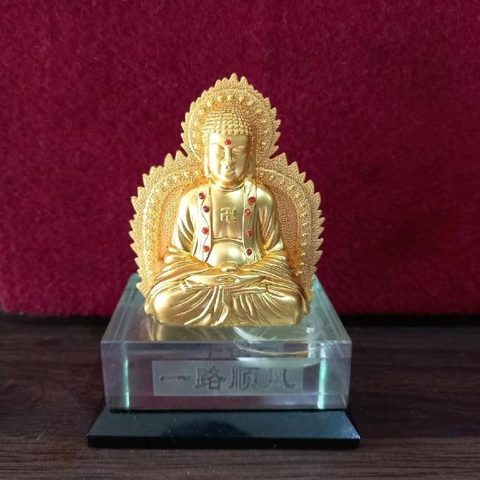 +%+%+%] patung fengshui Buddha kuningan