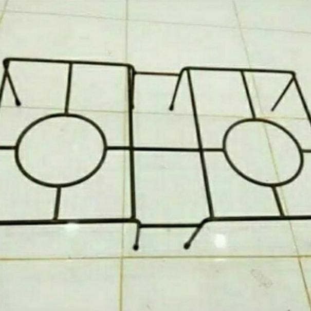 Tangkringan/rangka kompor gas double dari besi behel