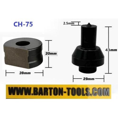 

Punching Dies 4-22Mm Ch-75 Barton Mata Punch Busbar Pon Besi Hydraulic Original Dan Terpercaya