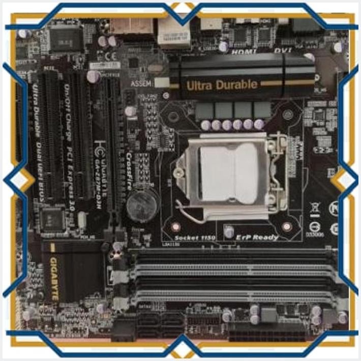 [biz] motherboard gigabyte ga-z87m-d3h lga 1150 gen 4