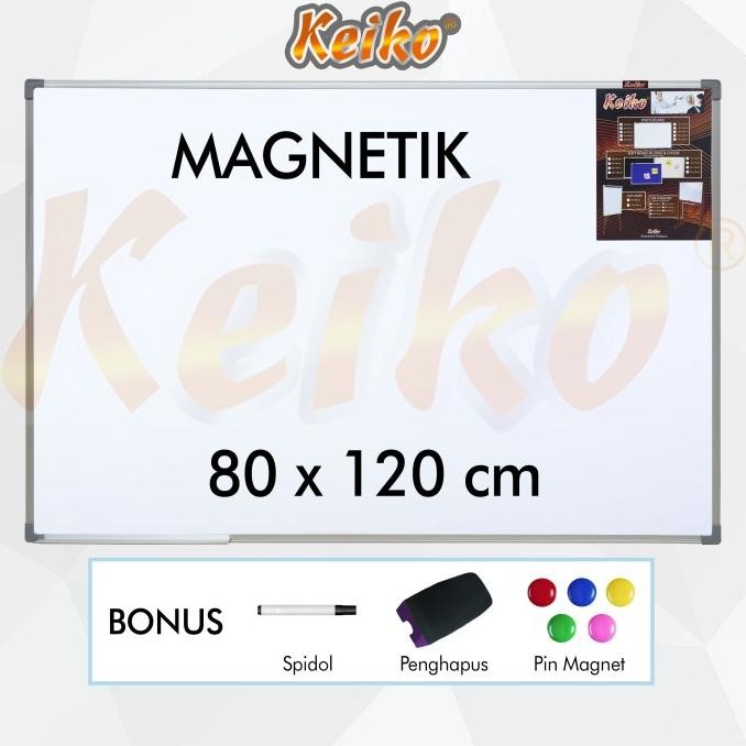 

Papan Tulis Whiteboard Gantung Magnet Single Face Keiko 80 x 120 cm