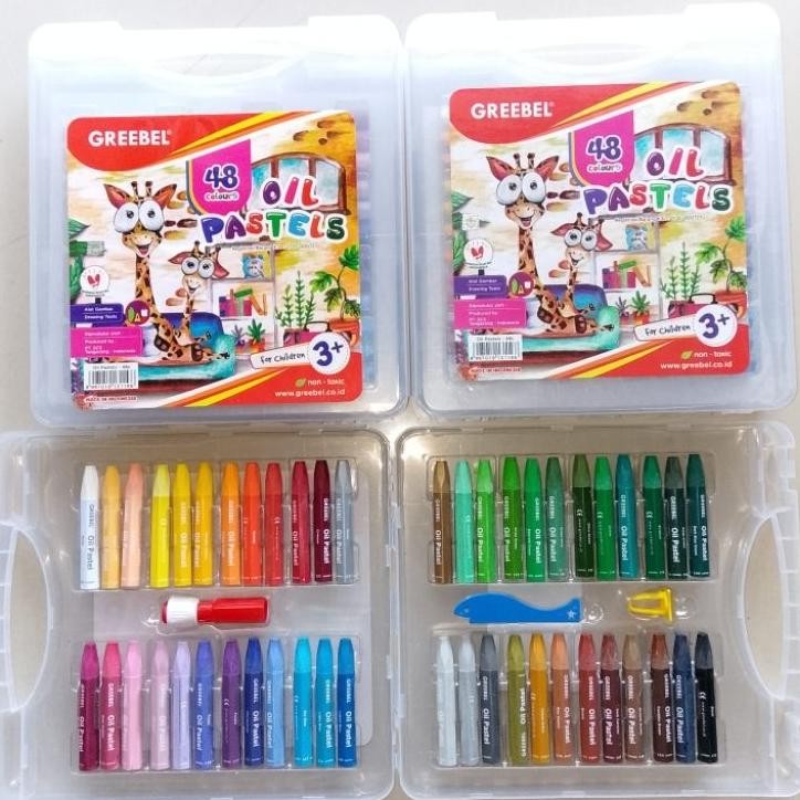 

Crayon Oil Pastel Greebel 48 Warna ( Set ) [ Original ]