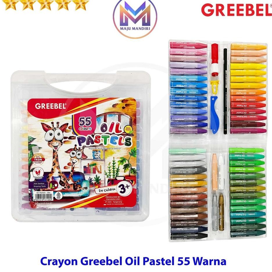 

Crayon Greebel 55 Warna / Oil Pastel Non Toxic
