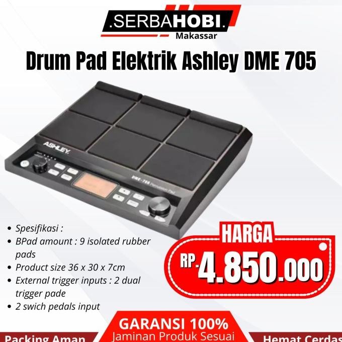 ] Drum Pad Elektrik Ashley DME 705 / Drum Pad