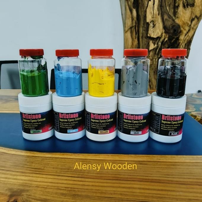 

Promo Brilstone, Epoxy Gelcoat untuk Cetakan dan kerajinan, kemasan 750 gram COD