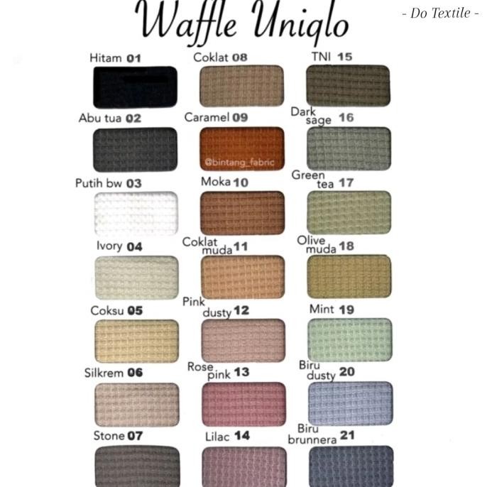 Promo Kain Bahan Waffle Uniqlo