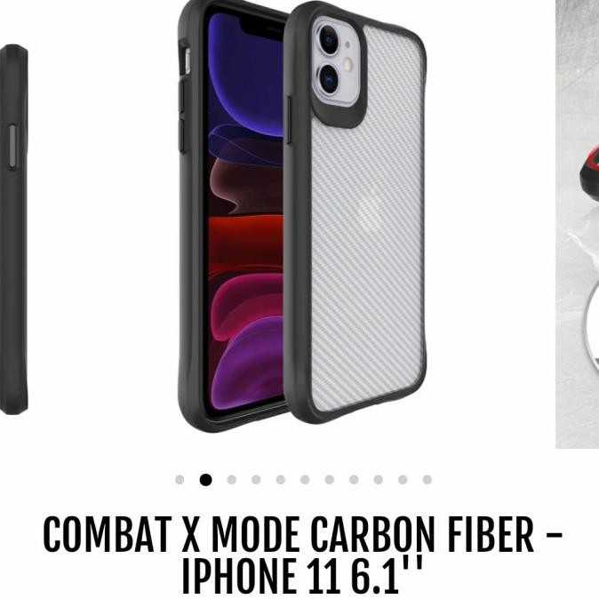 Iphone 11 6.1 Combat Mode Carbon Hybrid Shockproof Case Frost Premium Co