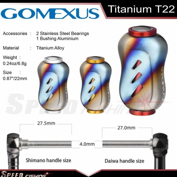 (Ready) Knob Handle Gomexus T22 Titanium Power Knob Bestseller